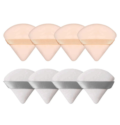 8 Pieces Triangle Powder Puff Face Soft Triangle Makeup Puff Velour Cosmetic Foundation Blender Sponge Beauty Makeup Tools