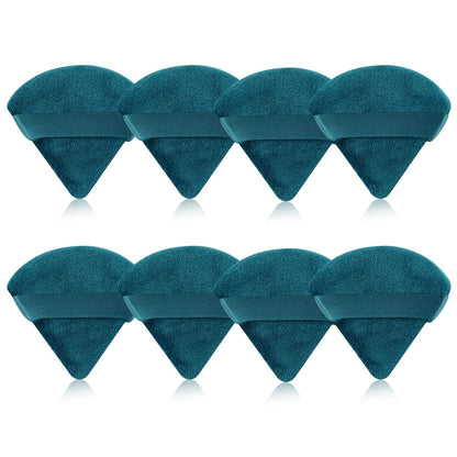 8 Pieces Triangle Powder Puff Face Soft Triangle Makeup Puff Velour Cosmetic Foundation Blender Sponge Beauty Makeup Tools